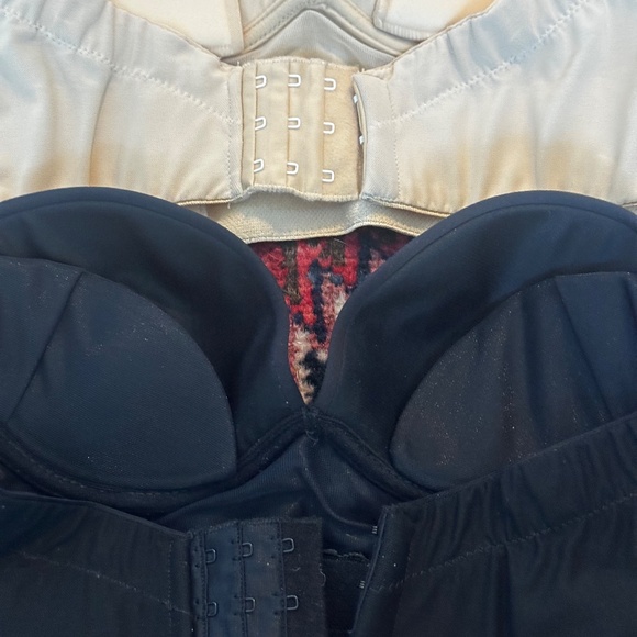 2 Cosabella Bustier Bra Bundle: :) 34B in Beige and Black - Picture 7 of 9